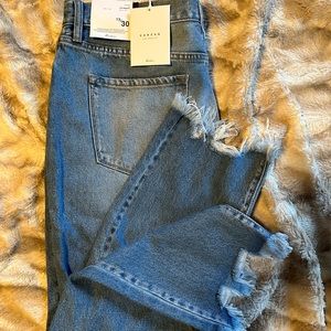 Size 13/30 KanCan jeans. NWT. Mom high waisted, relaxed thigh, tapered leg.